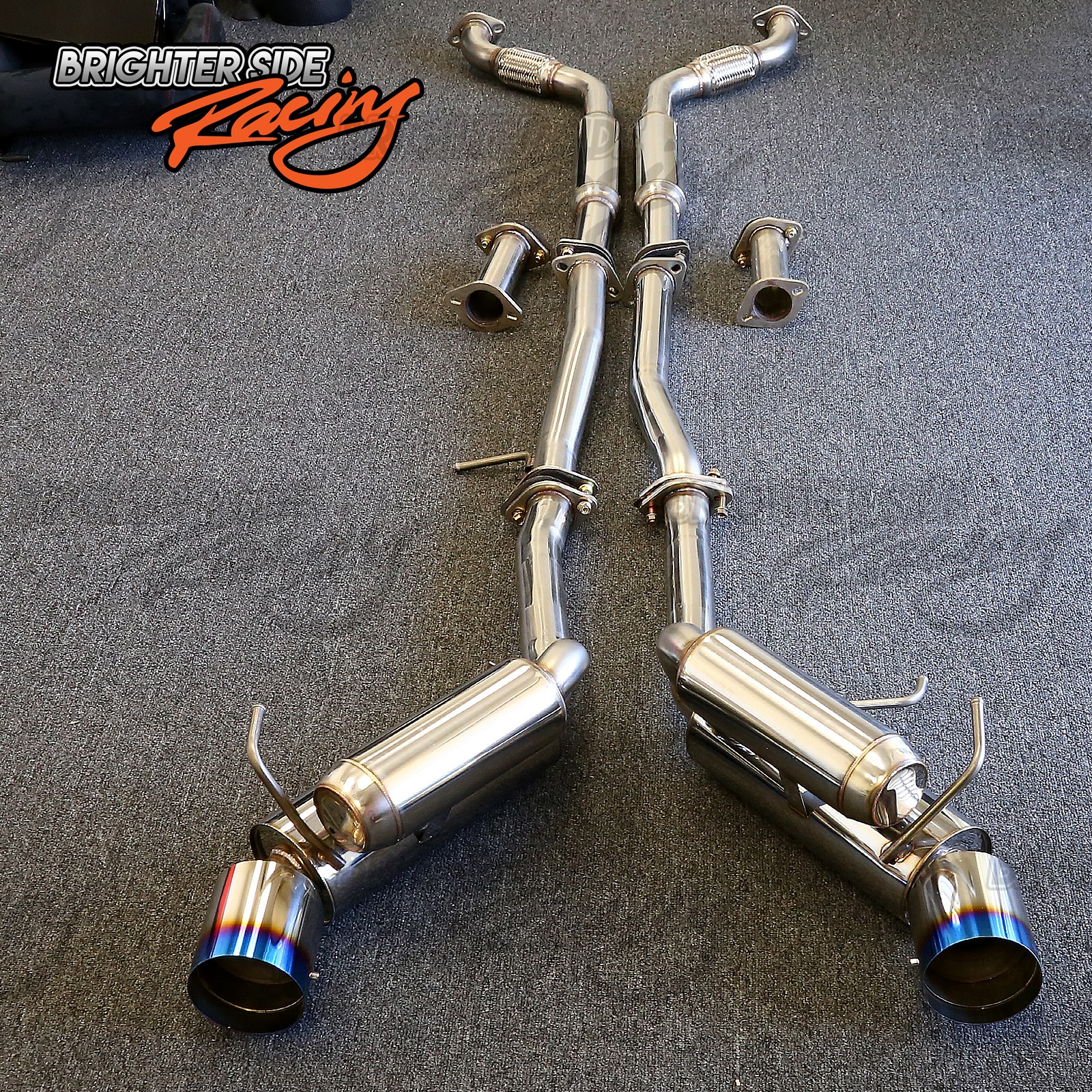 DIRECT FIT 03-07 INFINITI G35 350Z STAINLESS STEEL DUAL EXHAUST CATBACK